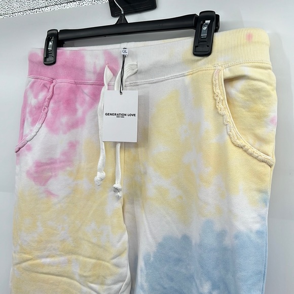 🆕Generation Love Kate Ruffle Pocket Tie Dye Sweatpants Joggers Loungers - Picture 6 of 11
